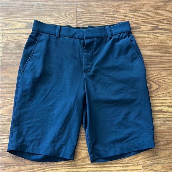Nike Tour Navy Men's 8" Chino Golf Shorts DriFit, Snap & Zip Fly Comfort Band 30 - Picture 1 of 10